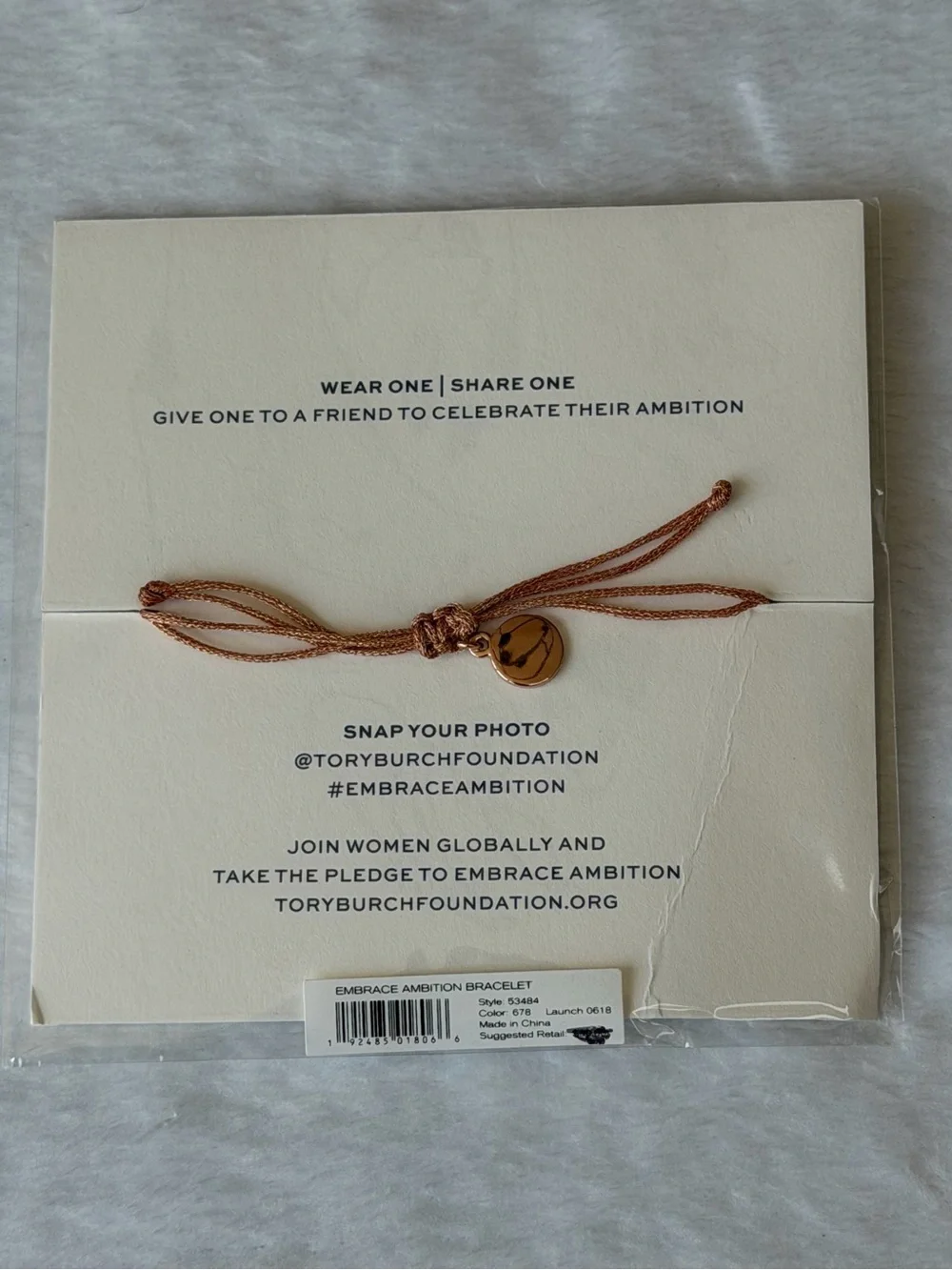 ✨NWT - Tory Burch Rose Gold EMBRACE AMBITION BRACELET